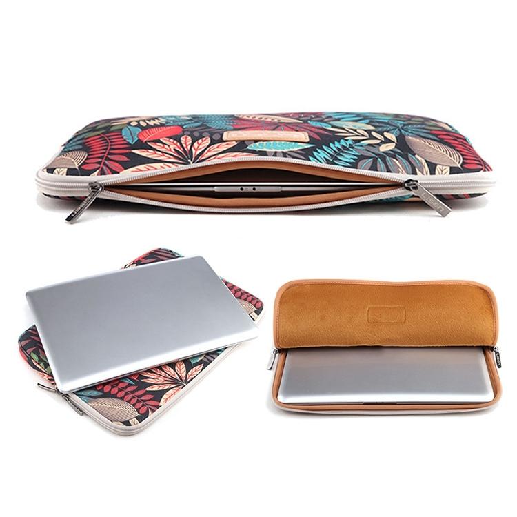 Colourful Leaves Sleeve Case for Amazon Kindle - Zipper Briefcase - Grey