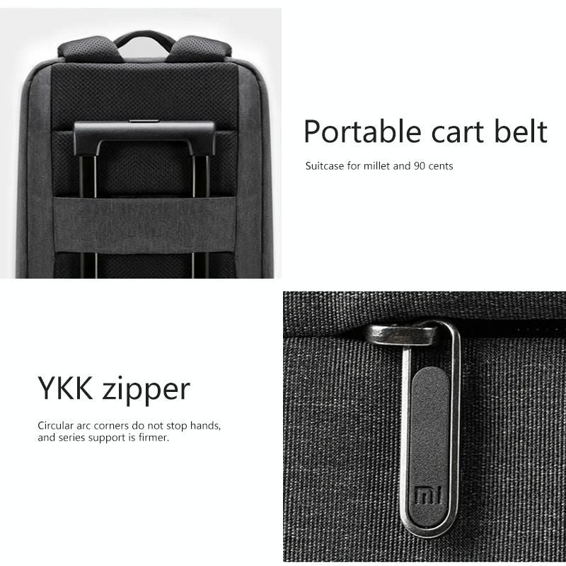 15.6-Inch Waterproof Laptop Backpack - Light Grey