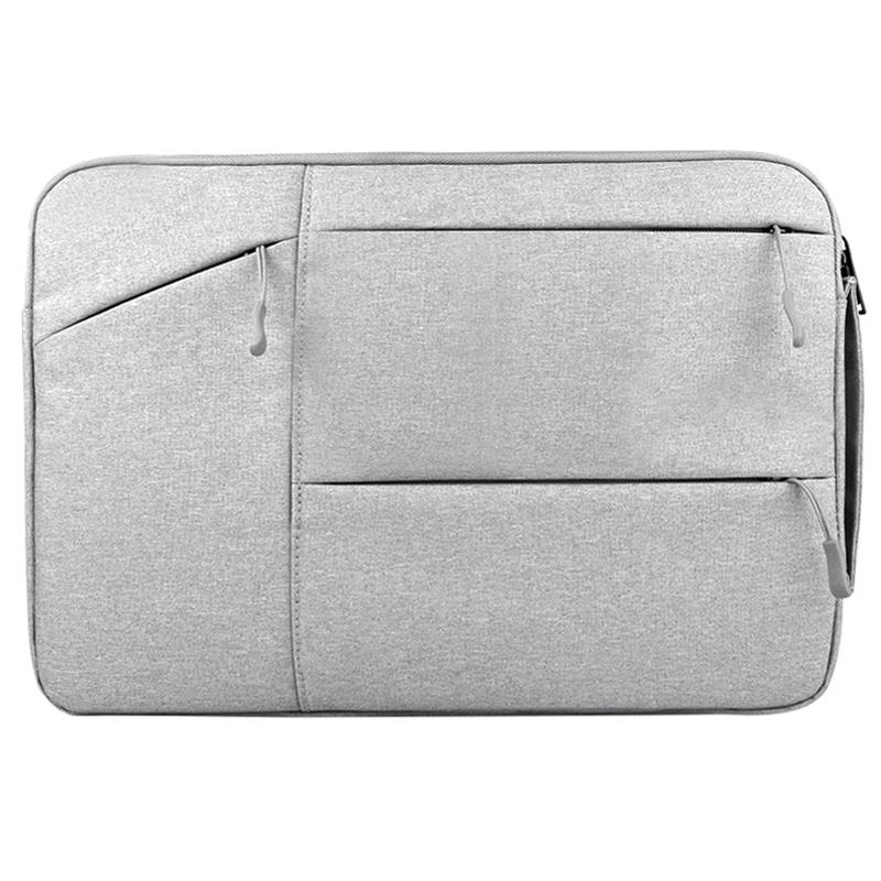 15.6 Inch Laptop Tablet Bag With Multiple Pockets - Portable And Stylish - Hc6579Lh 15.6 Inch Light Grey