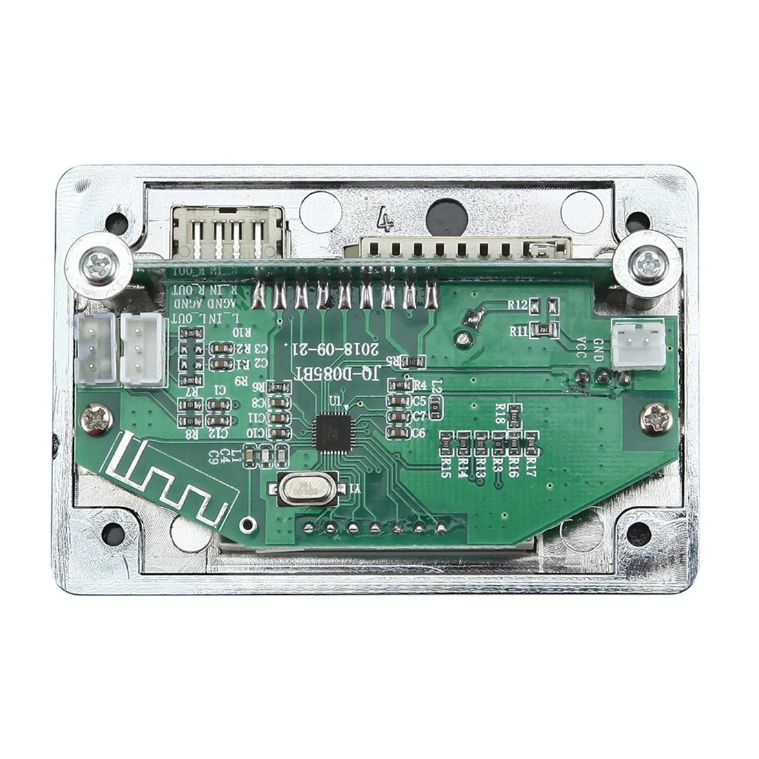 Car Mp3 Player Board With Bluetooth Fm Radio Sd / Usb / Aux Remote - Silver Grey