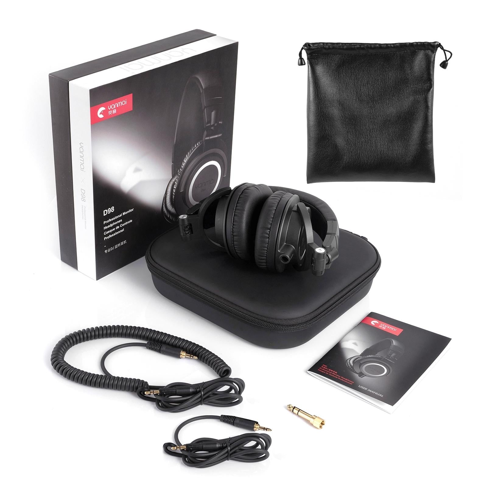 Professional Recording Headphones Yanmai D98 - Silver Grey