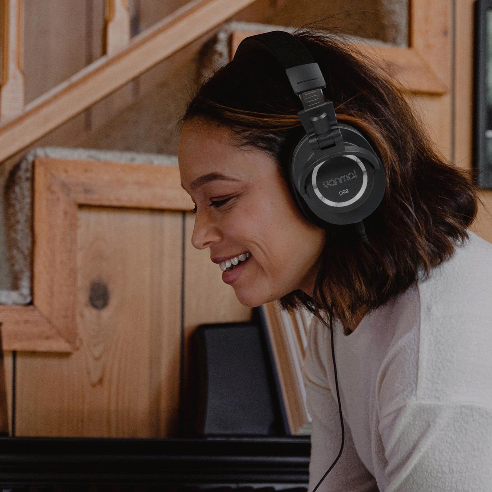 Professional Recording Headphones Yanmai D98 - Silver Grey