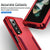 For Samsung Galaxy Z Fold4 5G Shockproof Pc Tpu Case - Red