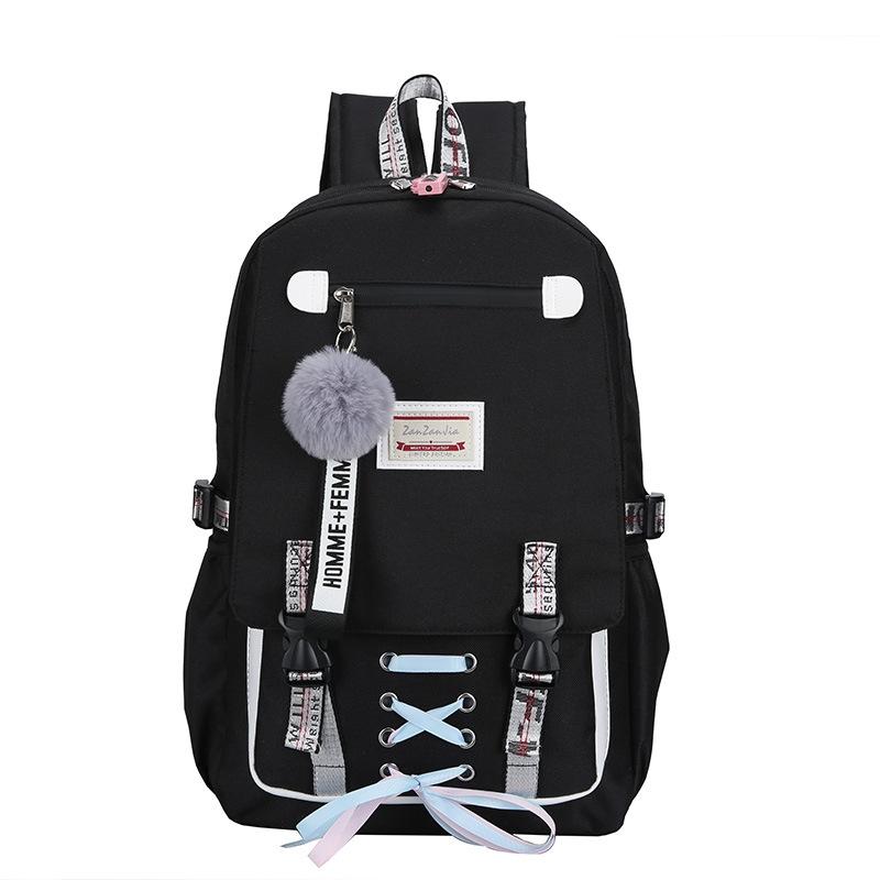 Anti-theft Usb Backpack for Sports and Leisure - Purple