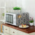 Universal Cotton Linen Microwave Dust Cover - Blue And White Porcelain