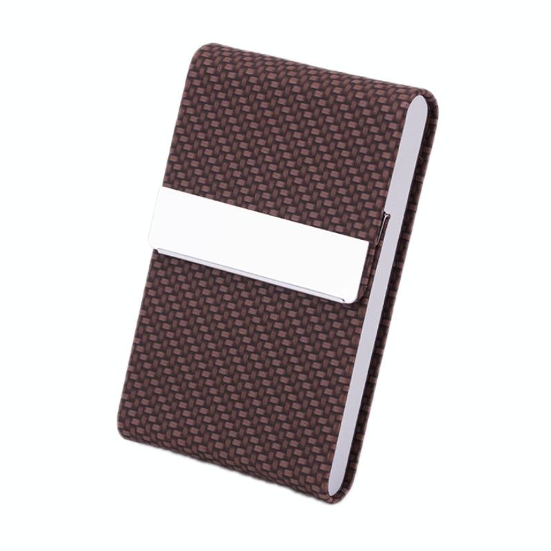 Business Card Case For Advertising Fits Most Cards - Woven Coffee