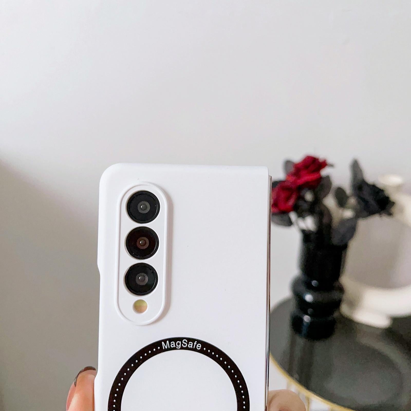 For Samsung Galaxy Z Fold4 5G Magnetic Skin Case - Magsafe - Royal Blue