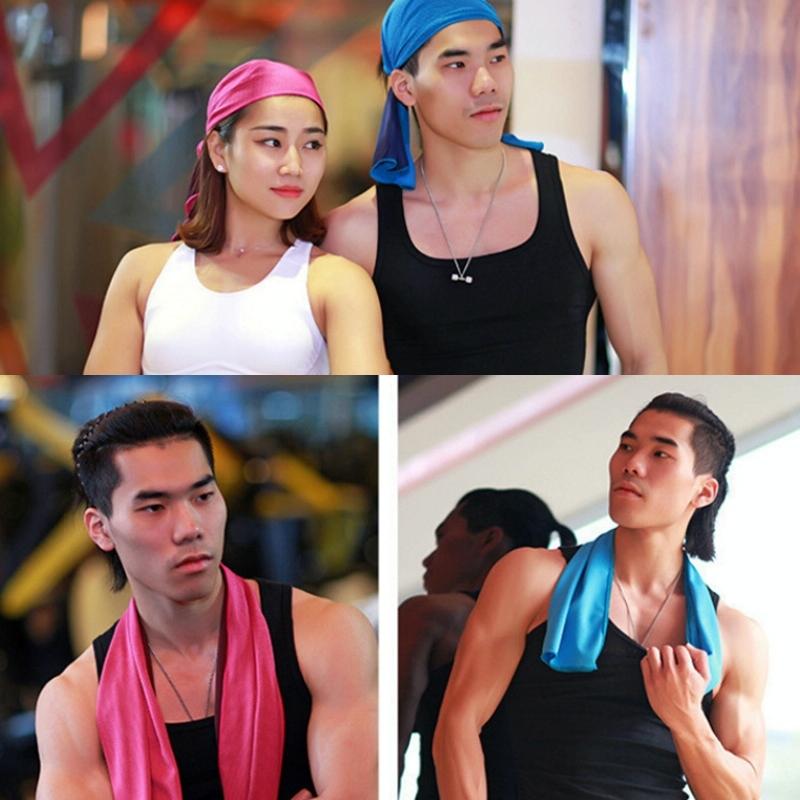 Chill Towel For Summer Workouts - Cylindrical Royal Blue