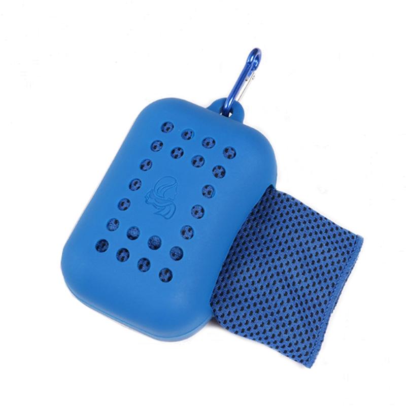 Chill Towel For Summer Workouts - Cylindrical Royal Blue