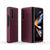 For Samsung Galaxy Z Fold4 5G Foldable Shockproof Phone Case with Magic Shield - Slim Design - Wine Red