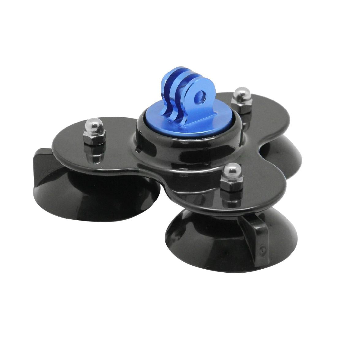 Universal Suction Cup Mount for Action Cameras with Tripod and Handle - Gold