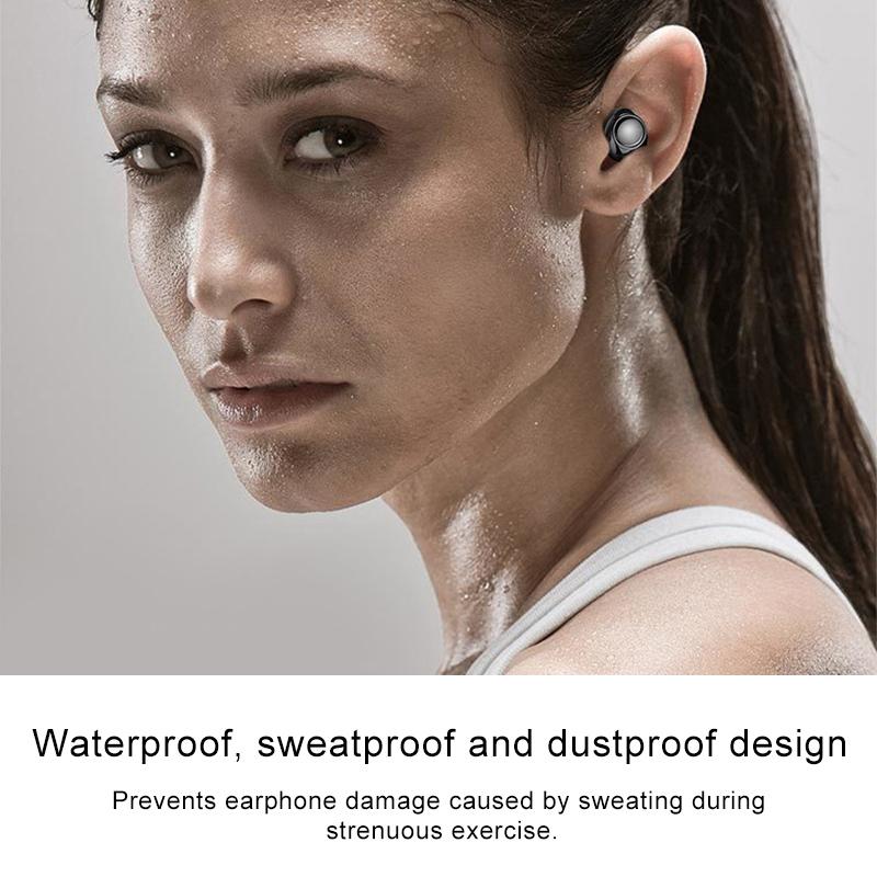 Wireless Tws Bluetooth V5.0 Earphones with Drawer Type S2 Design - Gold