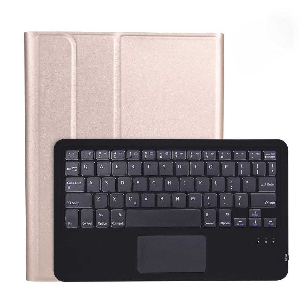 Detachable Bluetooth Keyboard Tablet Case For Ipad Pro 11 With Touchpad &amp; Pen Slot - Gold