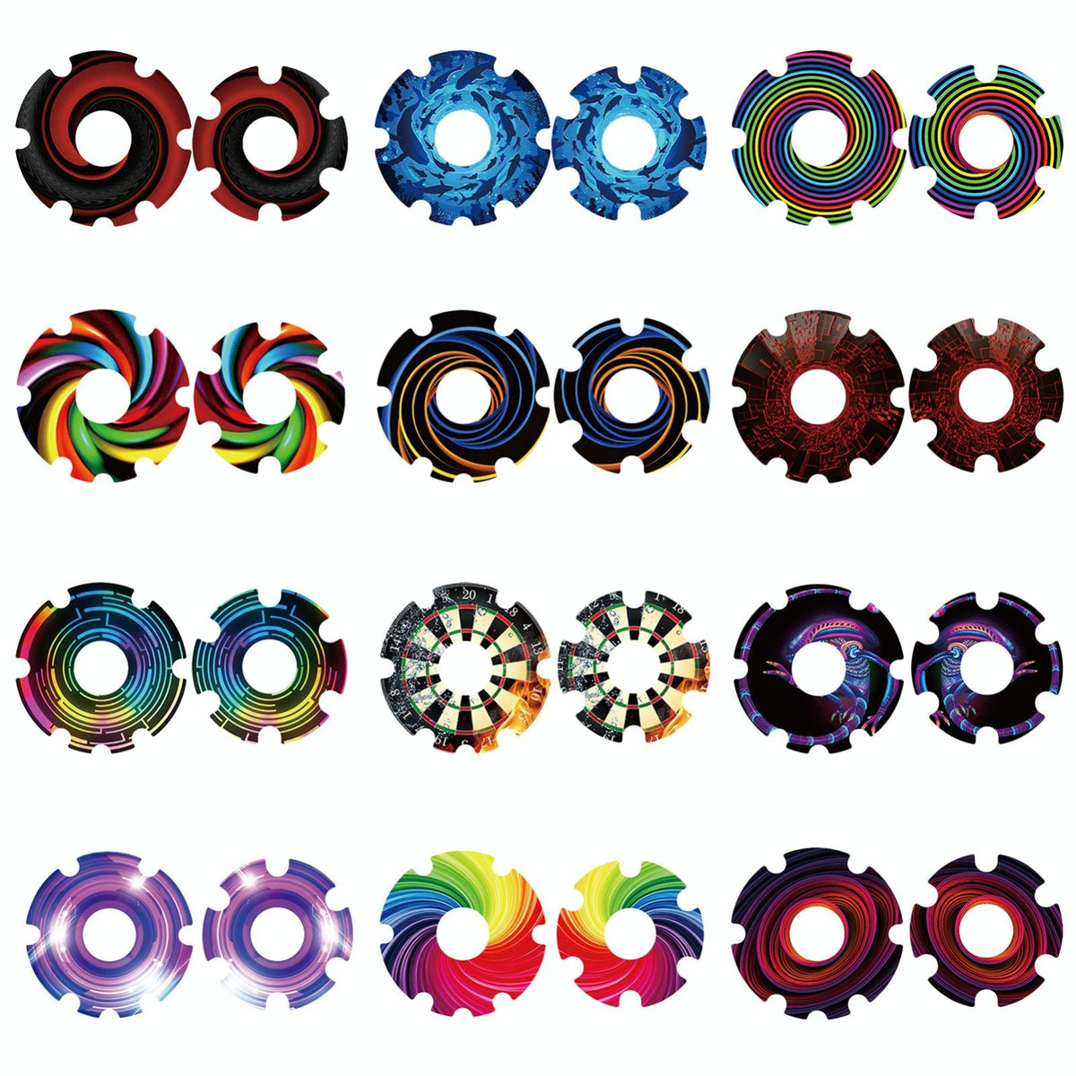 Waterproof Sticker for Xiaomi M365 Scooter Motor - 1 Pair - Colorful 10