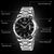 Waterproof Silver Shell Quartz Watch - Multifunctional Outdoor Fashion - Gold
