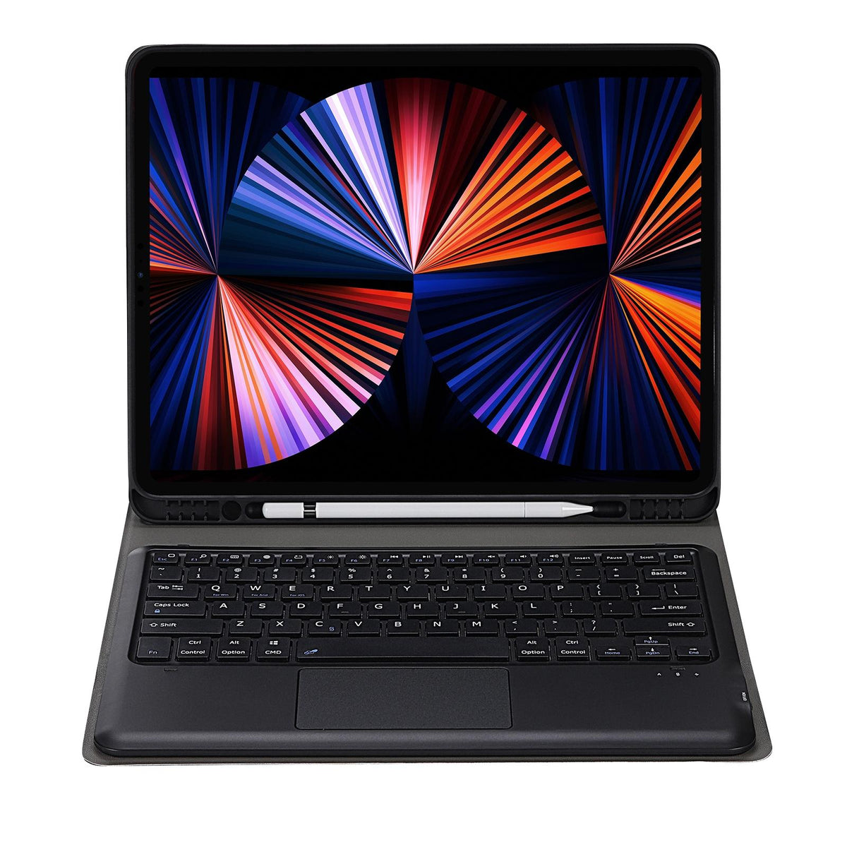 Detachable Bluetooth Keyboard Tablet Case For Ipad Pro 12.9 - Ultra-Thin With Touchpad Pen Slot & Holder - Gold