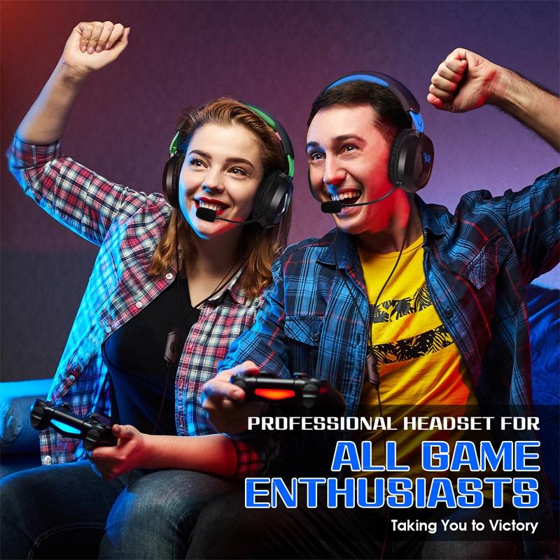 Omni Mic Gaming Headset 1.7M Cable Black+Blue - Black+Green