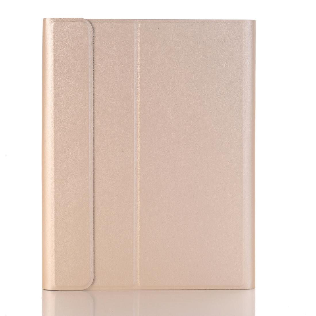 Ultra-Thin Bluetooth Keyboard Leather Case For Ipad Air / Pro 10.5 With Pen Slot & Holder - Gold