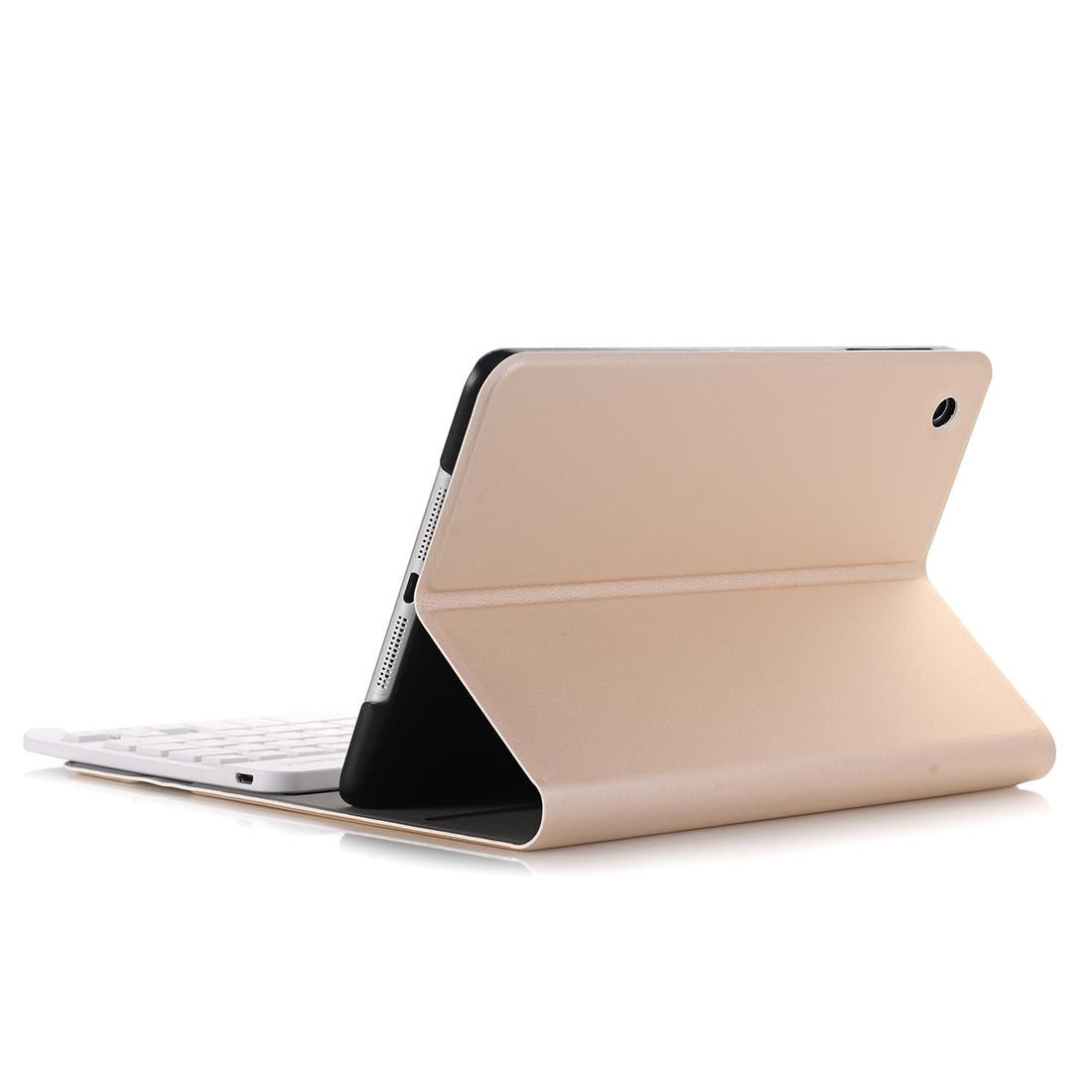 Universal Ultra-Thin Tablet Case With Bluetooth Keyboard For Ipad Mini 3 / 2 / 1 - Horizontal Flip Design - Gold