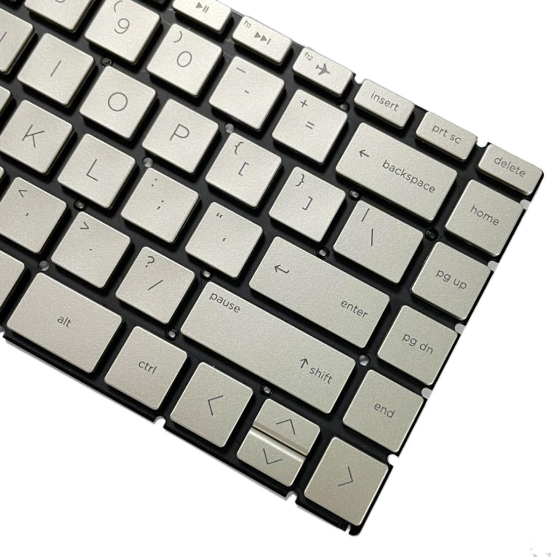 Backlit us Keyboard for Hp Pavilion X360 14 Laptops - Gold
