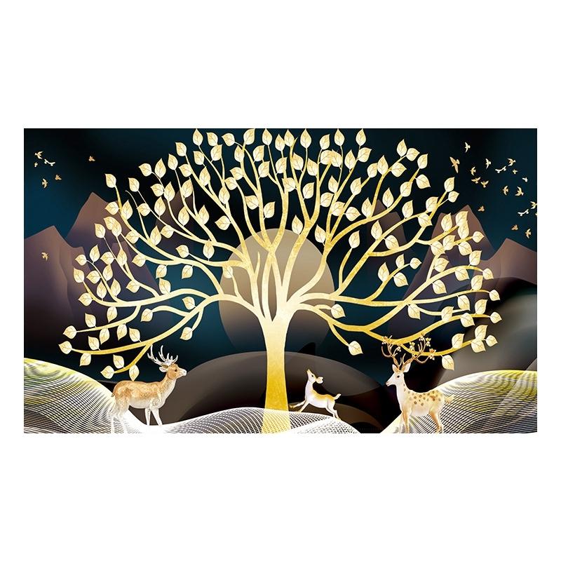 52 Inch Dust-proof Tv Cover for Household - Birds And Flowers