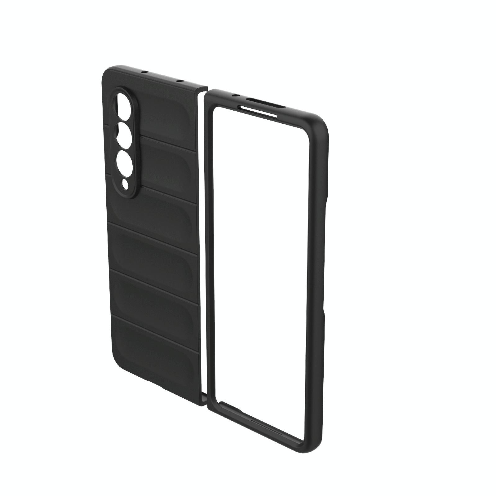 For Samsung Galaxy Z Fold4 5G Foldable Shockproof Phone Case with Magic Shield - Slim Design - White