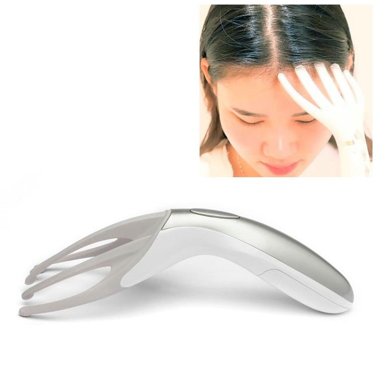 Portable Multifunctional Head Massager Comb Battery Powered Gold