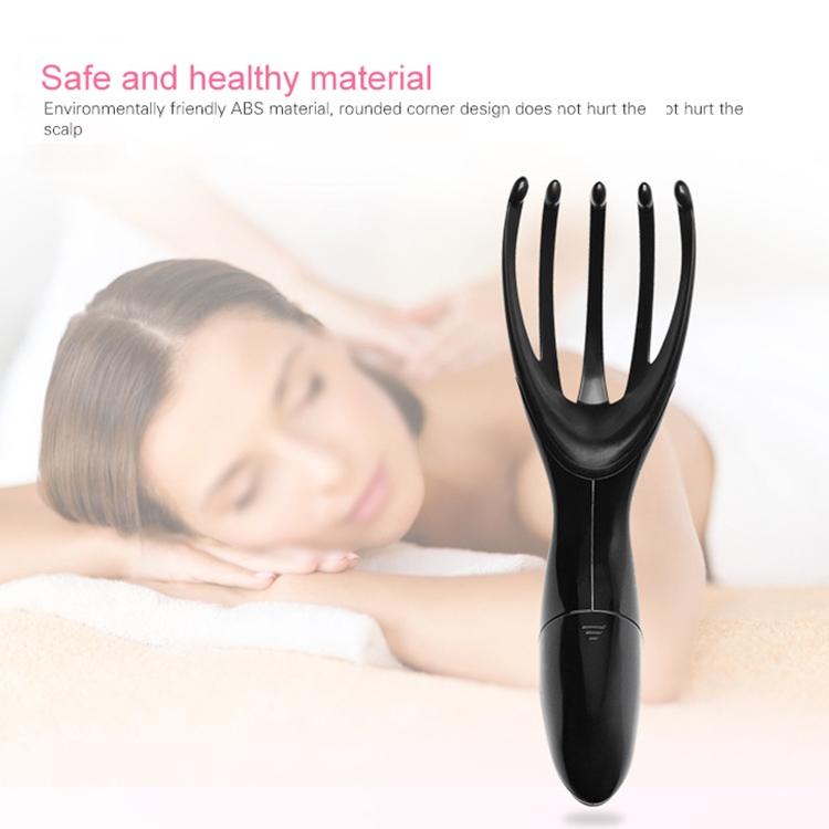 Portable Multifunctional Head Massager Comb Battery Powered Gold