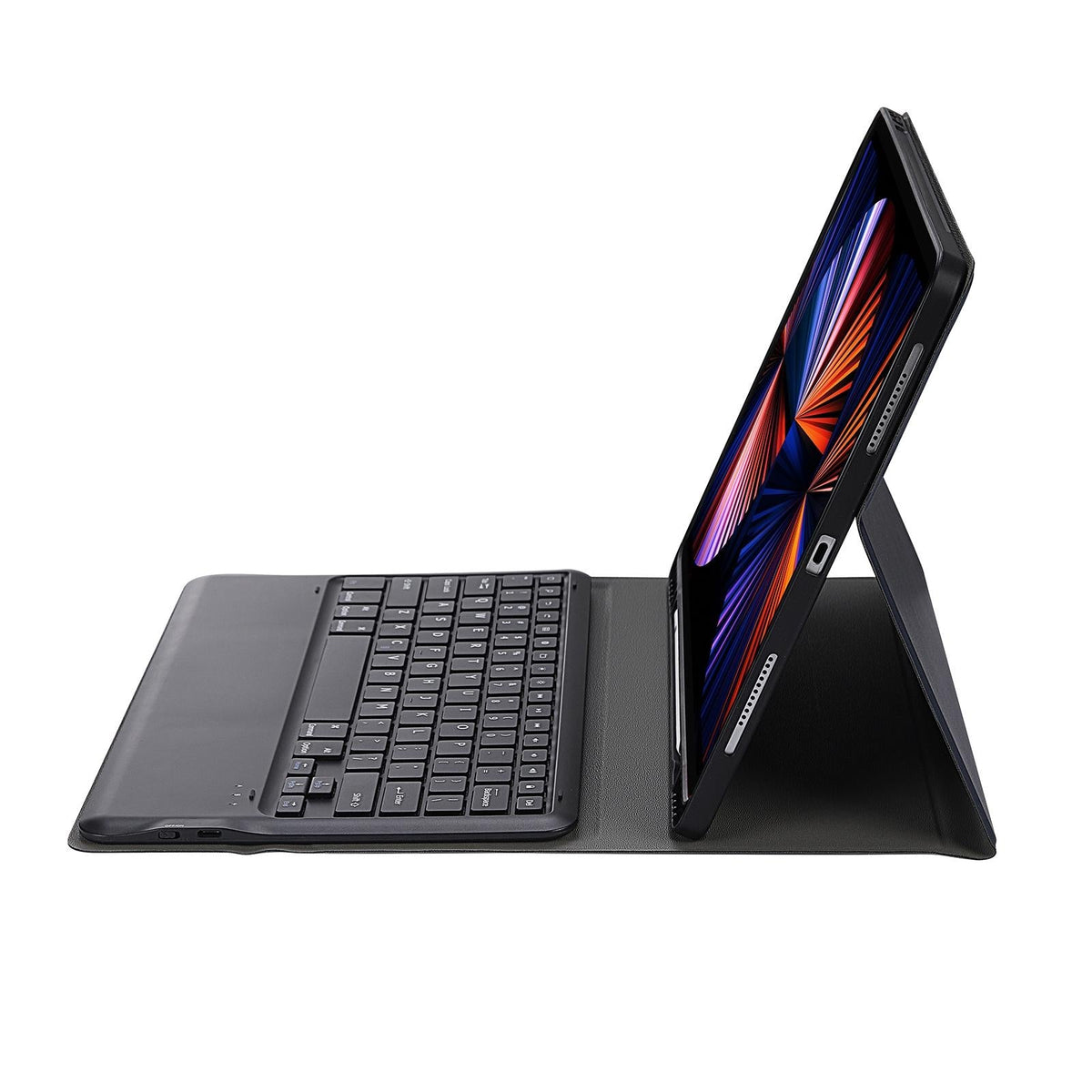 Ultra-Thin Detachable Bluetooth Keyboard Leather Case For Ipad Pro 12.9 2018 With Pen Slot - Gold