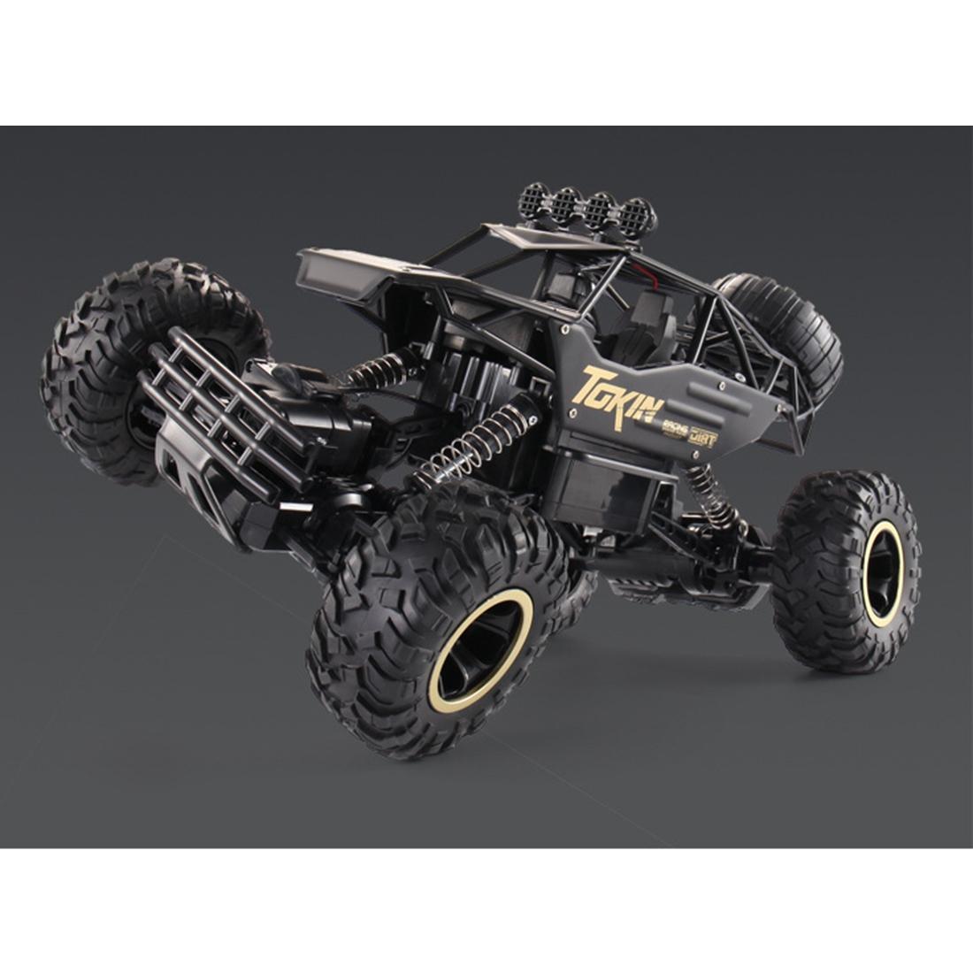 37cm Remote Control Bigfoot Climbing Car - 1 12 Alloy 4wd Cross-country Toy - Gold