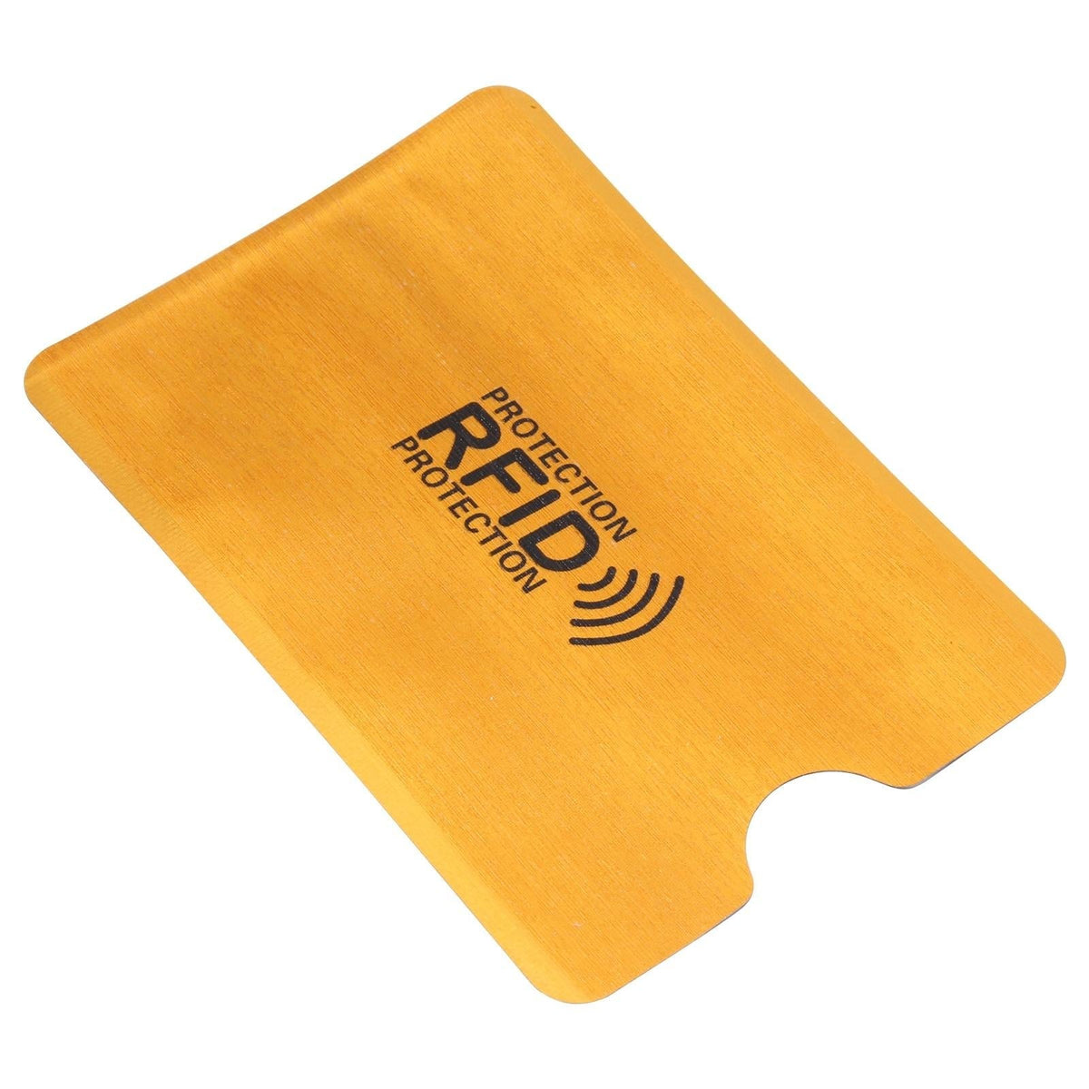100 Rfid Blocking Aluminum Foil Card Sleeves - Pack - Gold