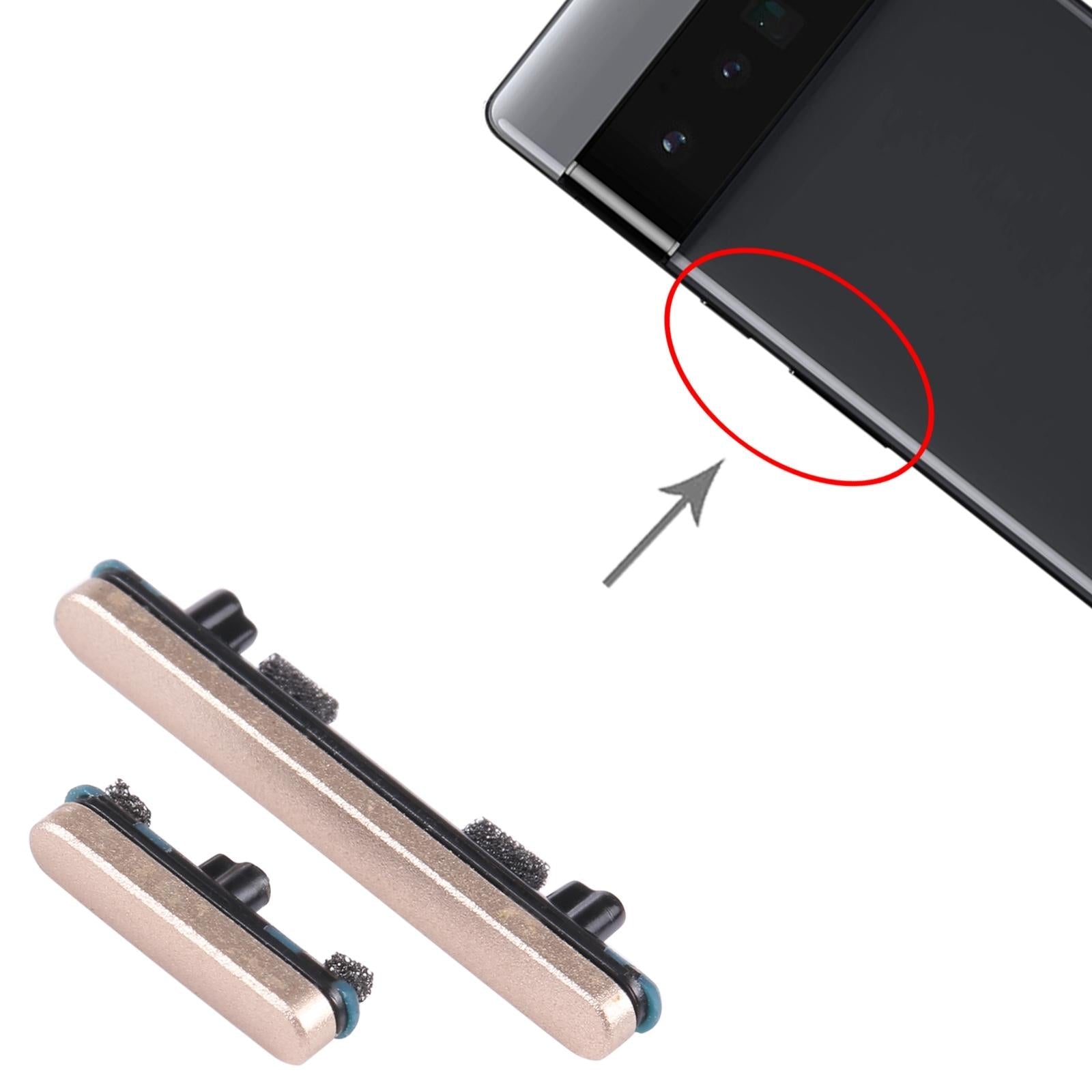 Google Pixel 6 Pro Buttons - Power and Volume Control - Gold