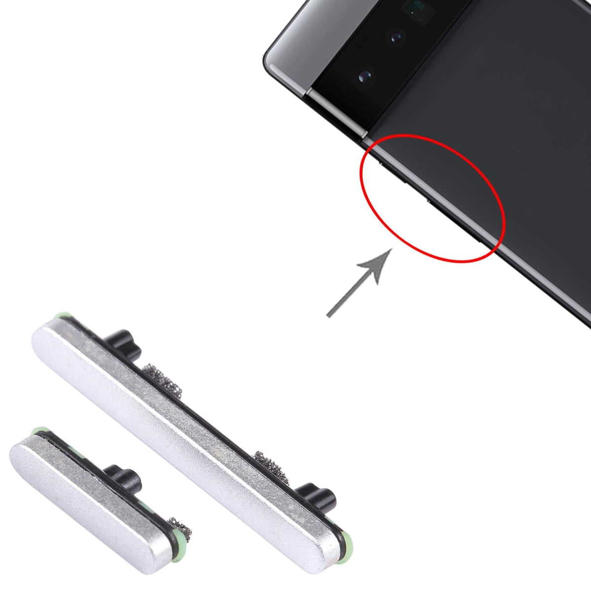 Google Pixel 6 Pro Buttons - Power and Volume Control - Gold