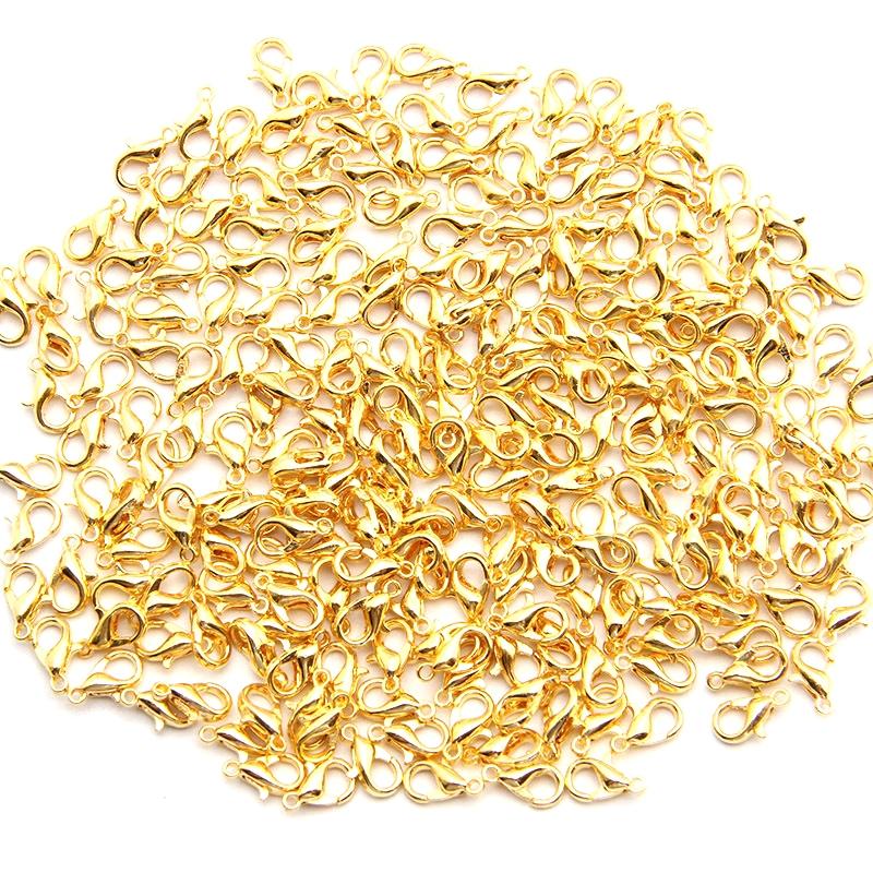 12Mm High Quality Alloy Lobster Claw For Diy Jewelry - Gold