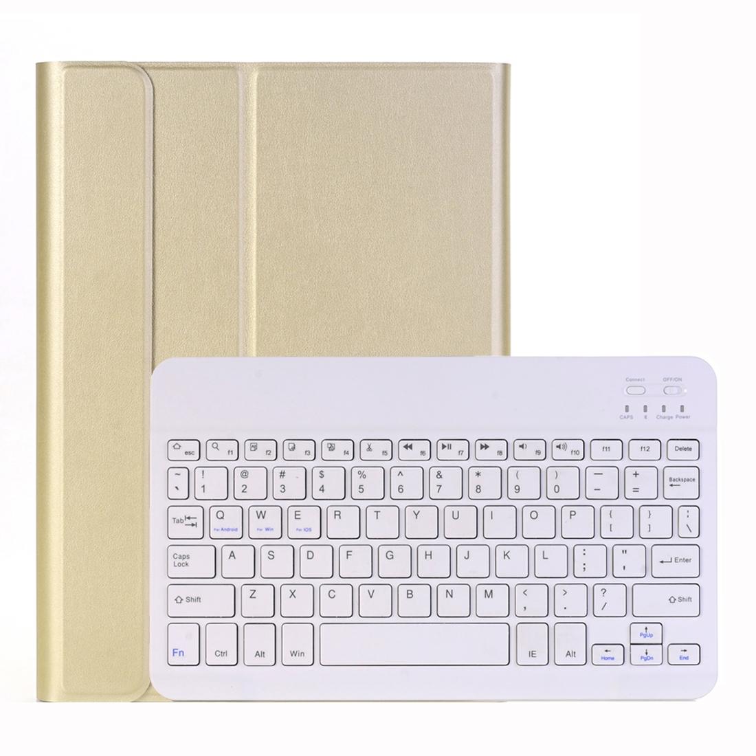 10.2 Ipad Bluetooth Keyboard Case With Stand - Ultra-Thin &amp; Detachable - Gold
