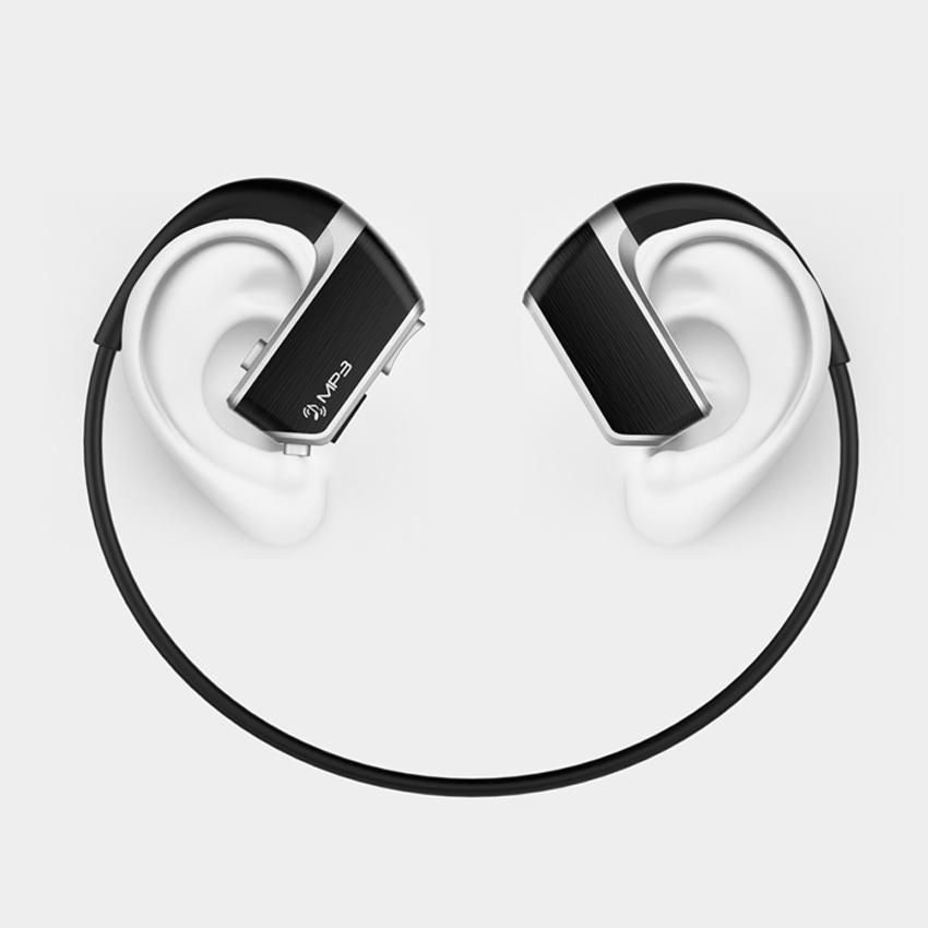 Wireless Sports Bluetooth Earphones - Binaural Hanging Type 5.0 - Gold