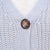 Fashion Cardigan Solid Colour Knit Button Sweater Black - White M