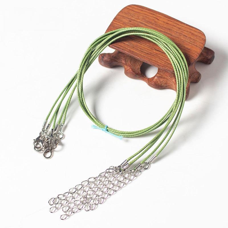 100 Crystal Pendant Necklaces On Rope Elegant Jewelry Lanyards - Orange