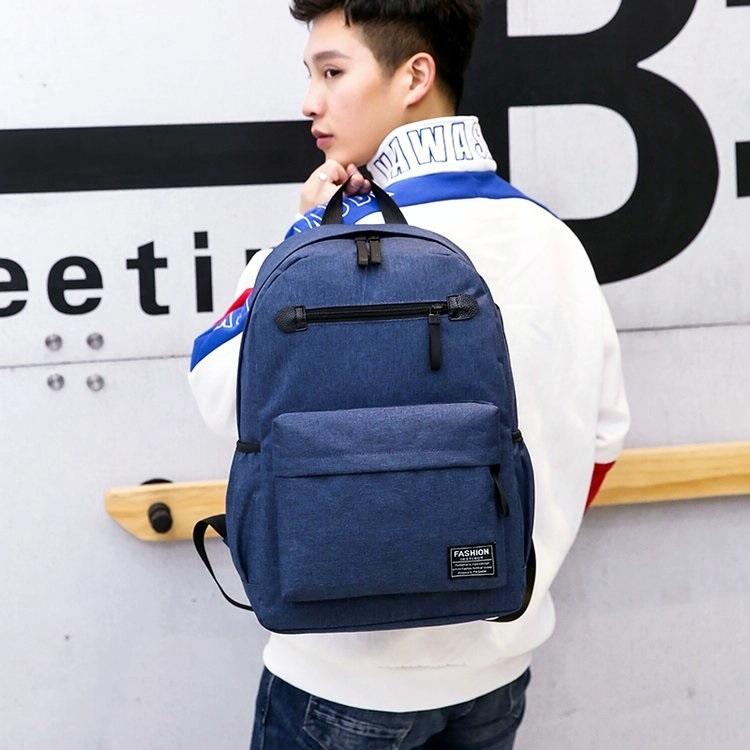 Outdoor Travel Usb Backpack - Compact & Durable - Blue