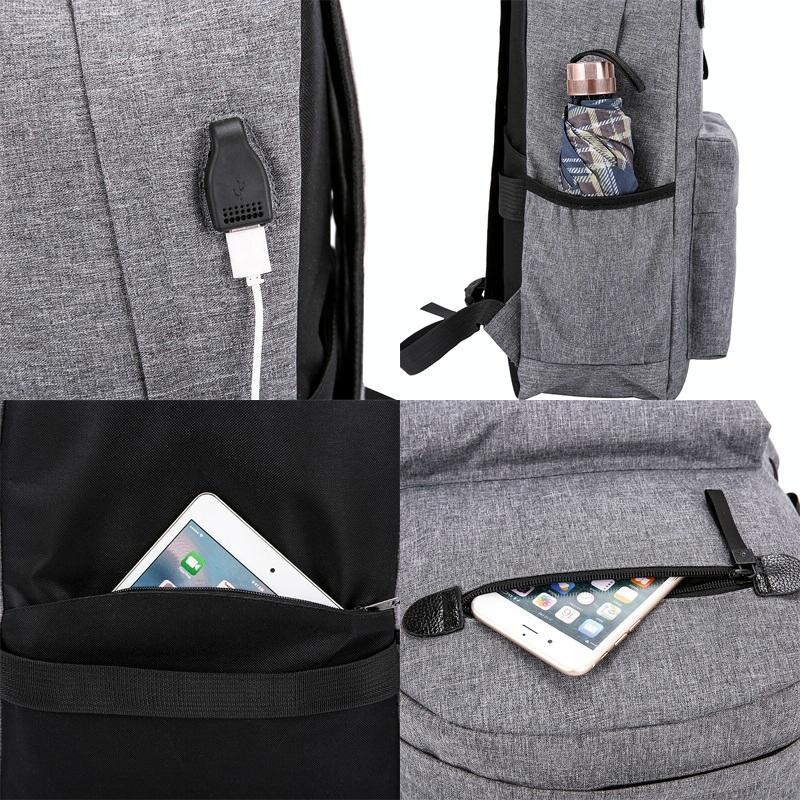 Outdoor Travel Usb Backpack - Compact & Durable - Blue