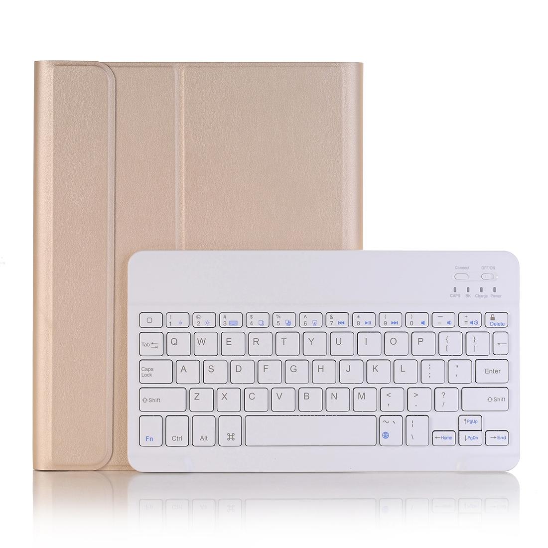 Ultra-Thin Detachable Bluetooth Keyboard Tablet Case For Ipad 10.2 2019 With Stand & Pen Slot - Blue
