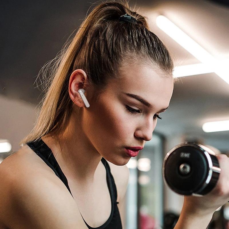 Wireless Touch Earphones with Magnetic Charging Box - Bluetooth 5.0 - Blue