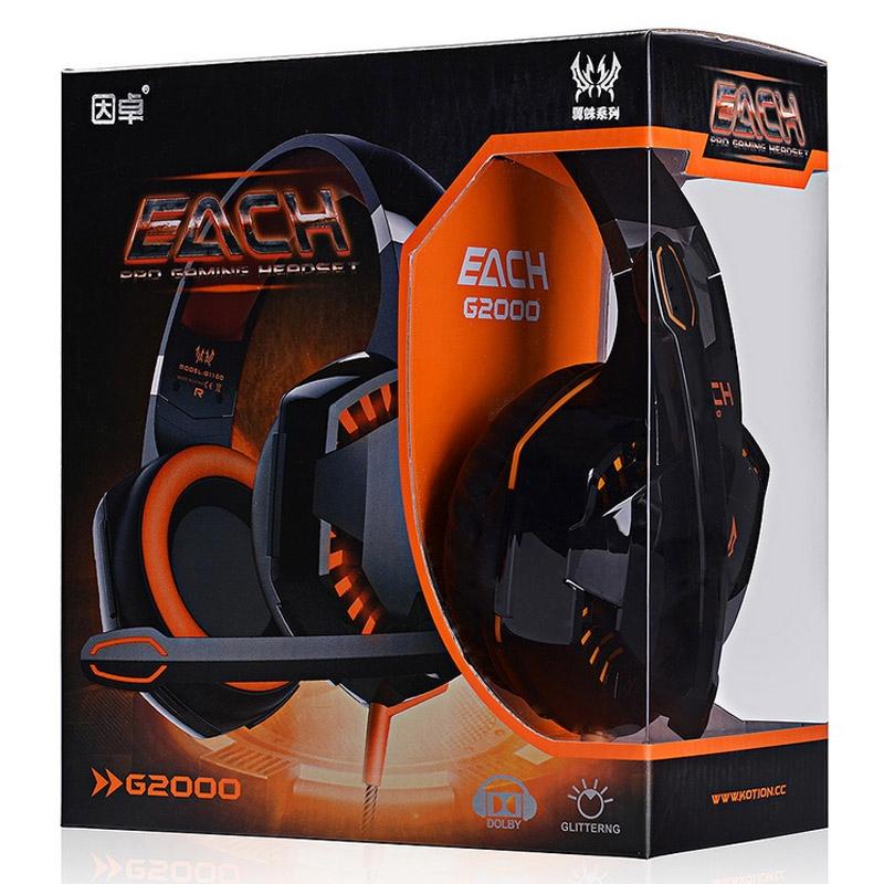 Over-Ear Gaming Headset With Mic & Led Light 2.2M Cable - Blue
