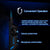 Over-Ear Gaming Headset With Mic & Led Light 2.2M Cable - Blue
