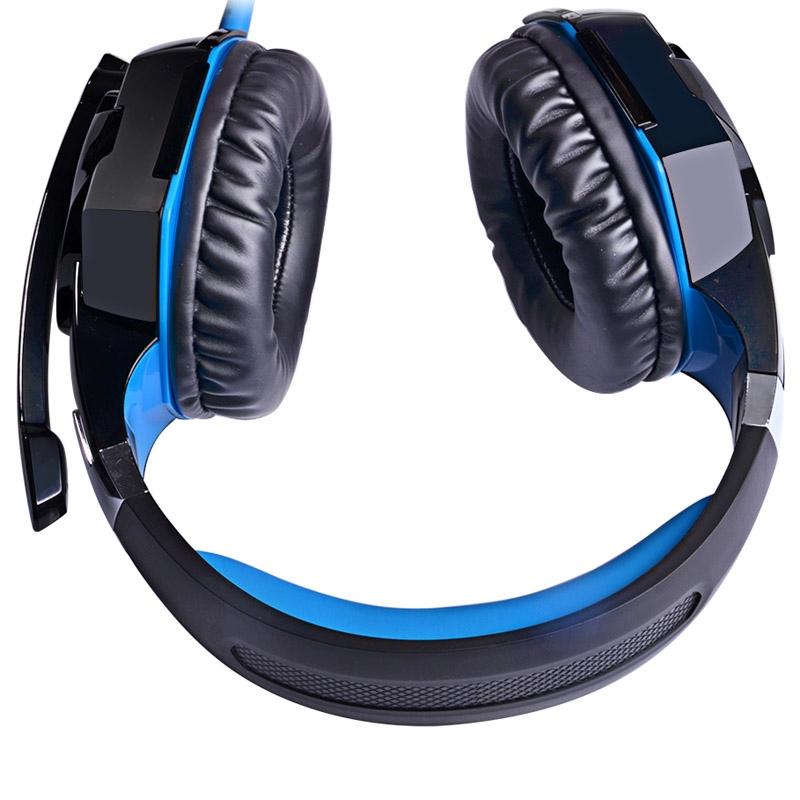 Over-Ear Gaming Headset With Mic & Led Light 2.2M Cable - Blue
