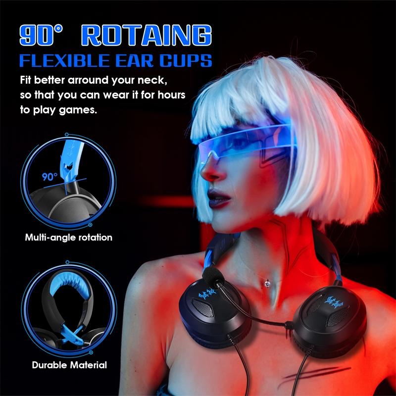 Omni Mic Gaming Headset 1.7M Cable Black+Blue - Black Blue