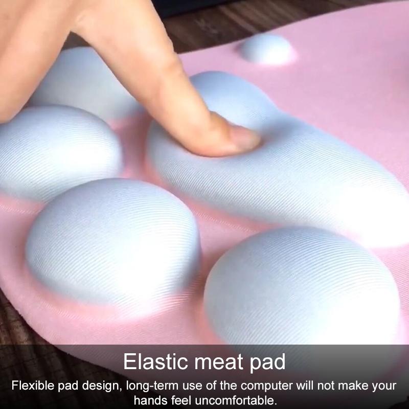 Soft Non Slip Cat Claw Mouse Pad - Blue