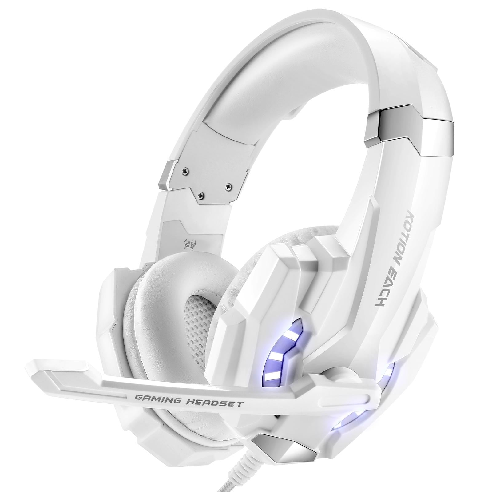 3.5Mm Gaming Headset With Mic & Led For Laptop / Phone - Blue Black