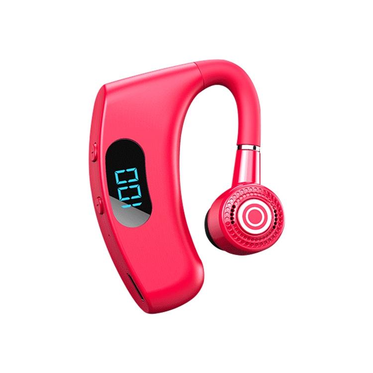 V12 Business Wireless Bluetooth 5.0 Earphone with Charging Box - Hanging Ear Style - Blue