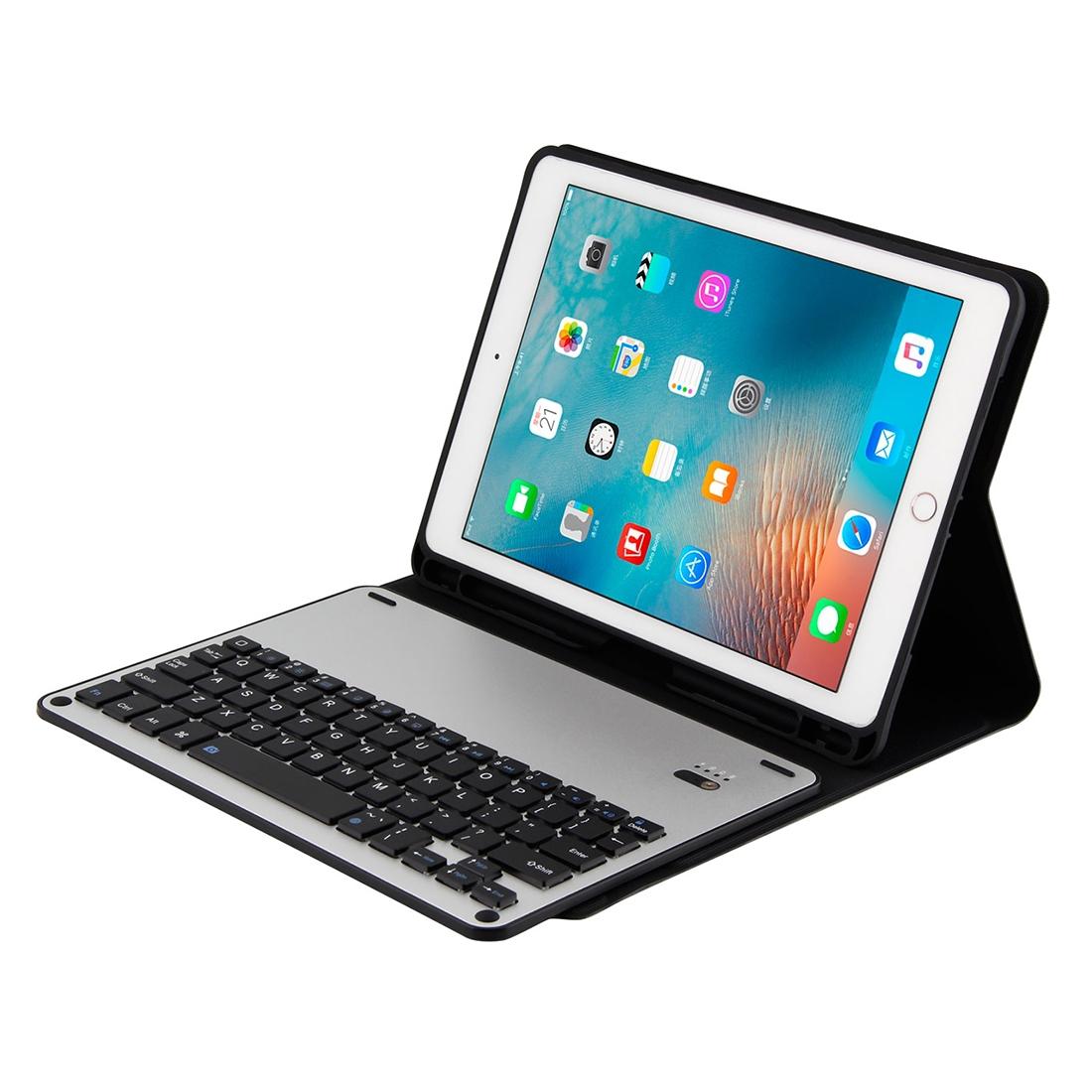 Bluetooth Keyboard & Leather Tablet Case For Ipad Air / Pro 9.7 - Detachable Water Repellent Magnetic Sleep Function 3-Gear Angle Adjustment Pen Slot - Blue